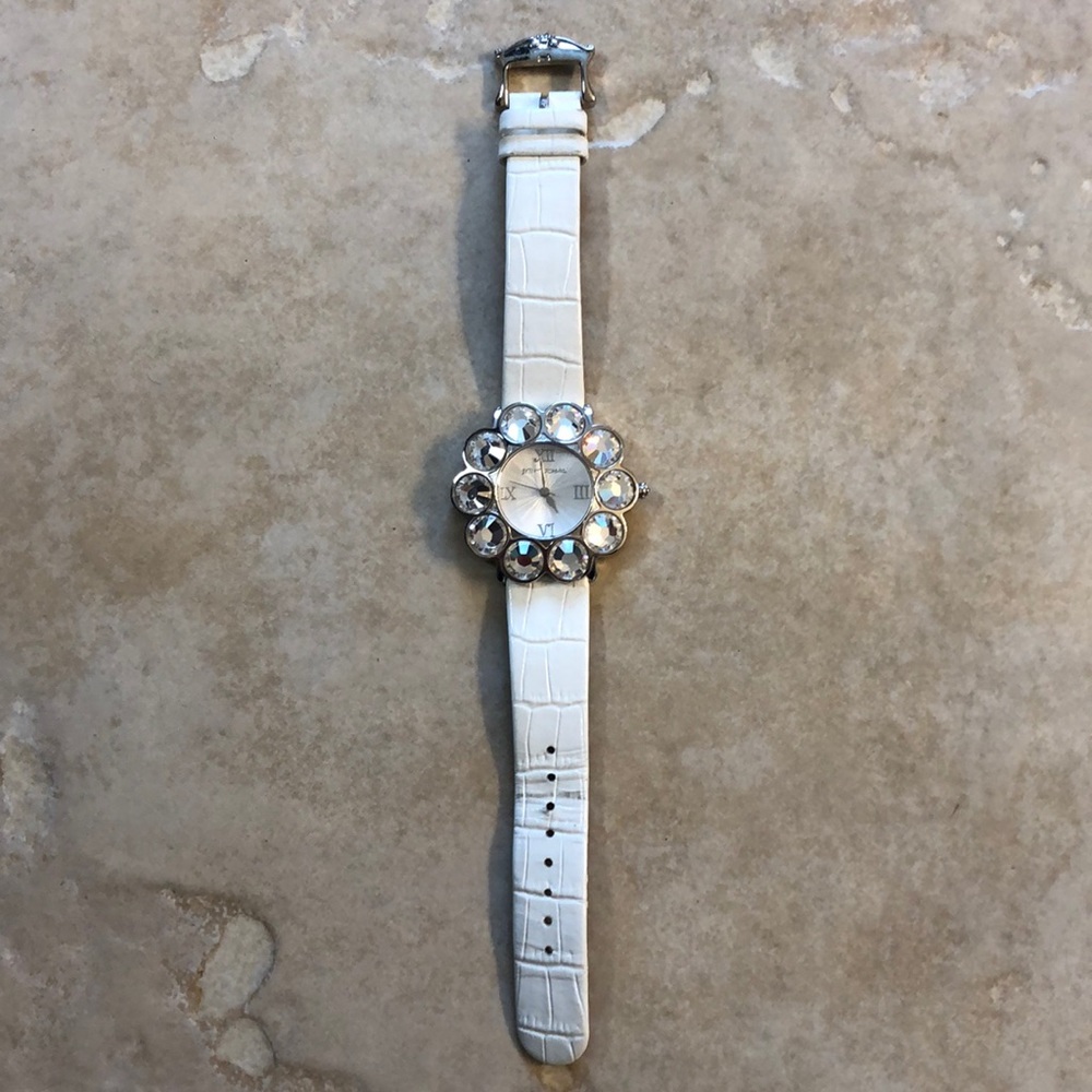 Betsy Johnson white watch